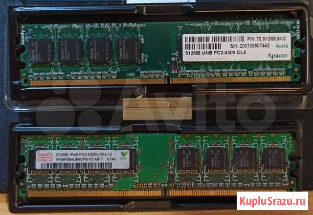 DDR2 512Mb dimm Долгопрудный - изображение 1