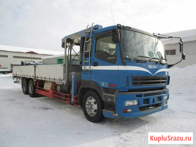 Бортовой с кму Isuzu Giga Владивосток - изображение 1
