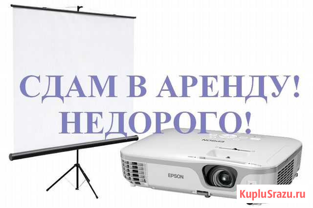 Проектор и экран на ваше мероприятие Вологда - изображение 1