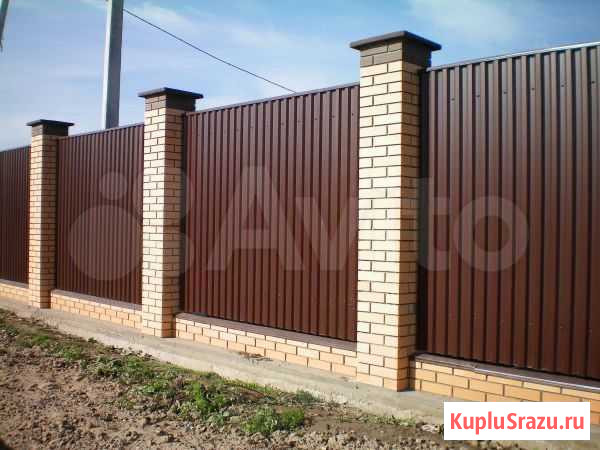 Профнастил С8 1150х2000 (0,4 мм) RAL 8017 Дубровка - изображение 1