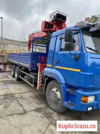 Камаз 65117 с кму kanglim 1256 Москва