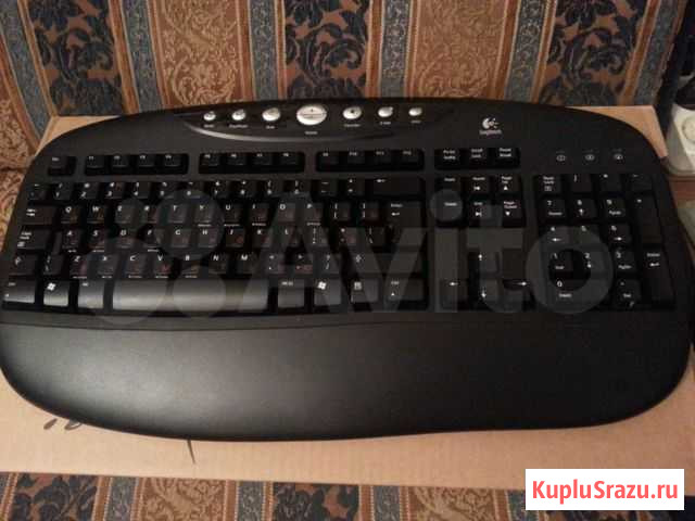 Клавиатура Logitech проводная плюс мышь Долгопрудный - изображение 1