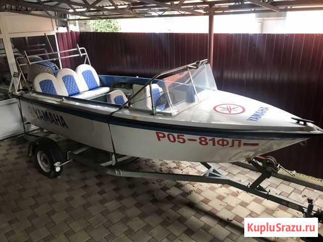 Катер Ямаха-480 мотор yamaha 60 энд Ильский - изображение 1