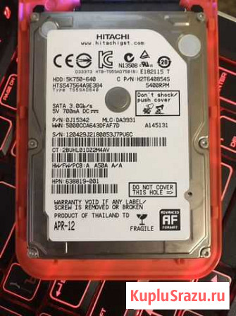 Жесткий диск Hitachi 640 Gb для ноутбука Алушта - изображение 1