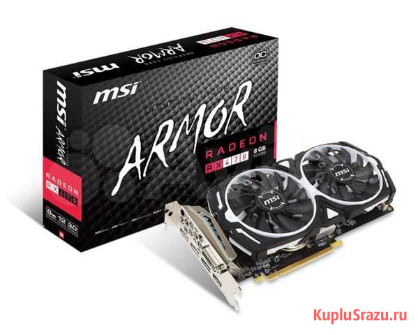 Видеокарта MSI Armor RX 470 8GB Хабаровск - изображение 1