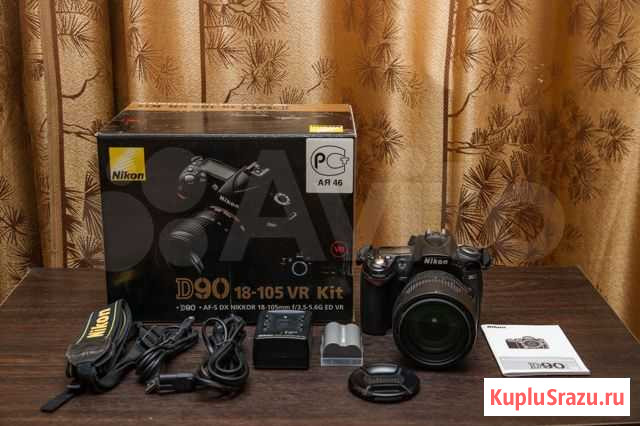 Nikon d90 + китовый объектив 18-105мм Комсомольск-на-Амуре - изображение 1