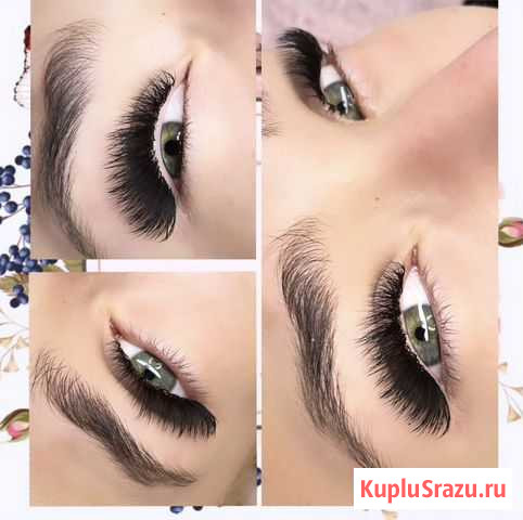 Наращивание ресниц+оформление бровей+ламинирование Мурино - изображение 1