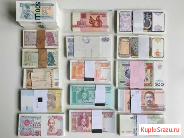 Банкноты разных стран мира UNC пресс, из пачек Великий Новгород - изображение 1