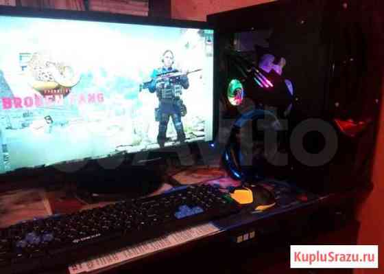 Игровой пк 6ядер/12Гб/SSD120/HDD1,5Тб+22монитор Тула