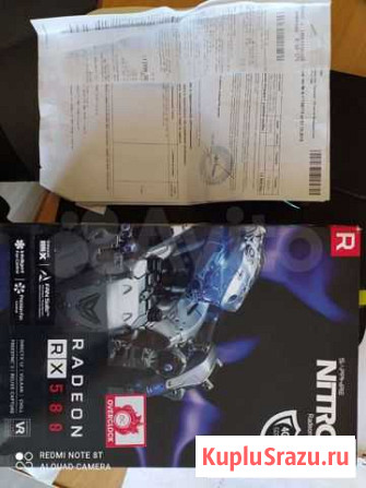 Видеокарта на гарантии RX 580 sapphire nitro+ 4 gb Новосибирск - изображение 1