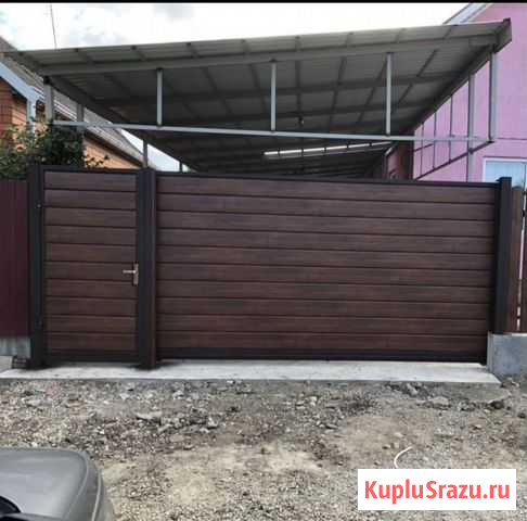 Навес кровля забор ворота Энгельс - изображение 1