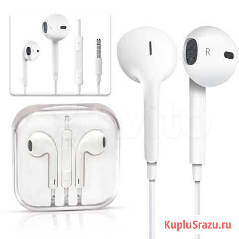 Наушники Apple Earpods оригинал новые Магнитогорск - изображение 1