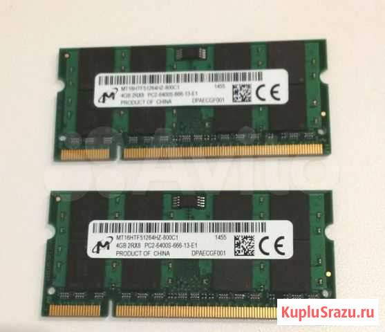 Рекaя 8Gb DDR2 PC2-6400S Micron MT16HTF51264HZ-800 Рязань - изображение 1