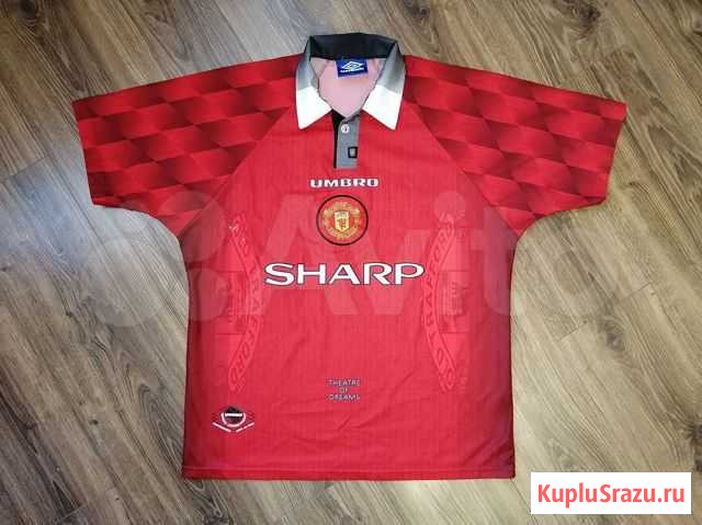 Manchester United Umbro винтажная майка Гусев - изображение 1