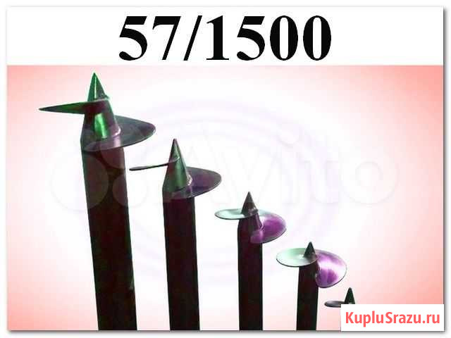Винтовые сваи d 57 длина 1.5 м - Монтаж - Лопасти Санкт-Петербург - изображение 1