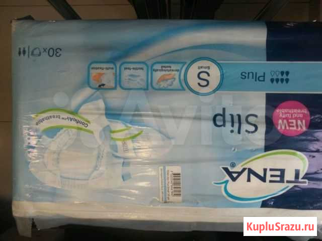 Памперсы tena Slip, 30 штук, размеры 2,3,4 Тамбов - изображение 1