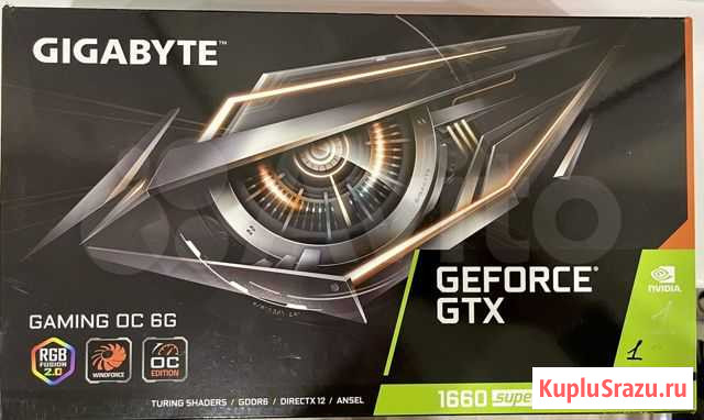 Видеокарта gtx 1660 super gaming OC 6G Уфа - изображение 1