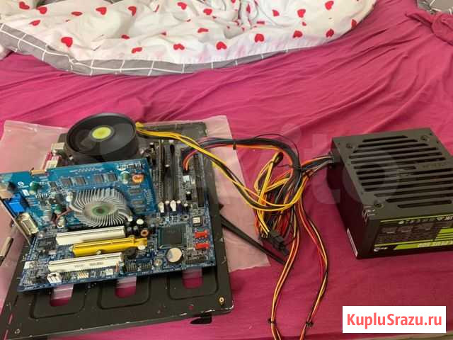 Celeron d 351 + 775 сокет мать + оперативка + видю Кемерово - изображение 1