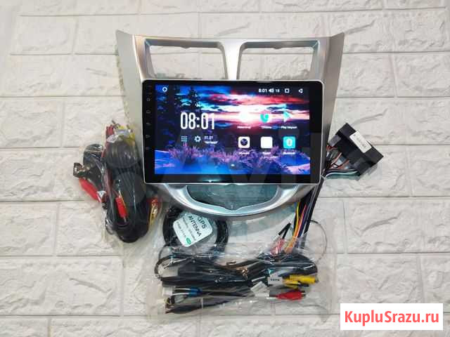 Магнитола для Hyundai Solaris на Android WiFi BT Липецк - изображение 1