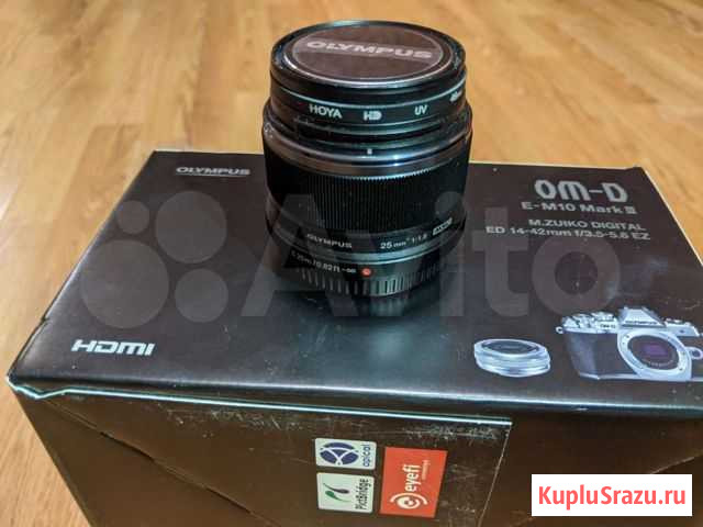 Объектив olympus 25mm 1,8 Гусев - изображение 1