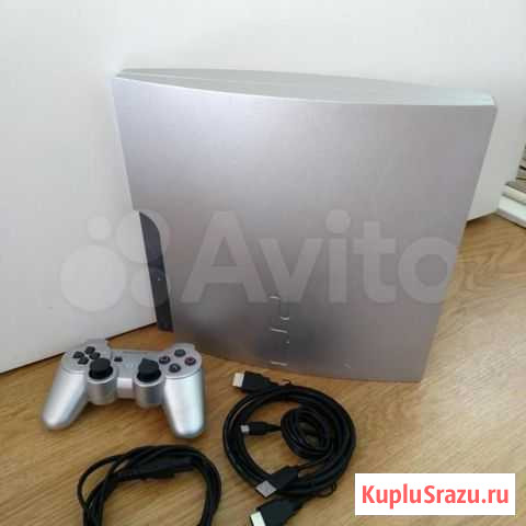 Sony Playstation 3 Slim Silver 320gb Бу Новороссийск - изображение 1