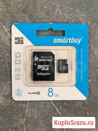MicroSD 8GB + адаптер class10 Казань - изображение 1