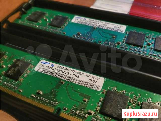 Оперативная память 2 шт samsung 256MB 1Rx16 PC2 42 Воронеж - изображение 1