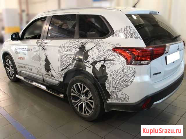 Пороги труба 76 мм Mitsubishi Outlander 2015 Ахтубинск - изображение 1