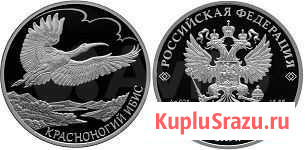 Серебряная монета Красноногий ибис Алушта - изображение 1