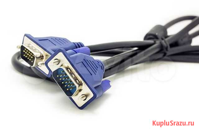 Кабель VGA-VGA длина 1.5 метра (для мониторов, тв) Челябинск - изображение 1