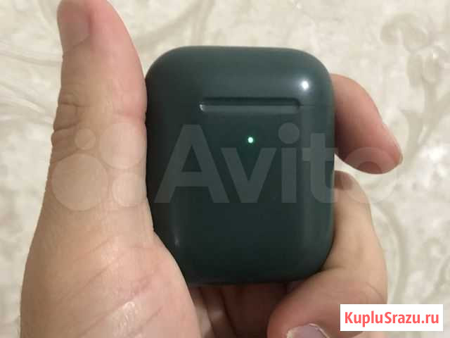 Кейс AirPods 2 Plus Зелёный в хорошем состоянии Грозный - изображение 1