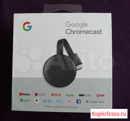 Тв-адаптер Google Chromecast 3 gen Петропавловск-Камчатский - изображение 1