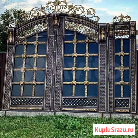 Ворота кованые под ключ N2 Аргун - изображение 1