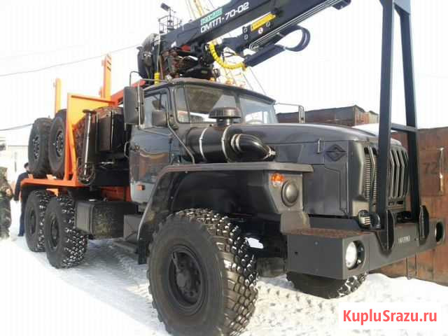 Лесовоз урал с краном манипулятором Миасс - изображение 1