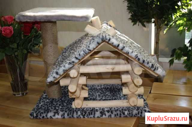 Когтеточка домик для кошки Набережные Челны - изображение 1