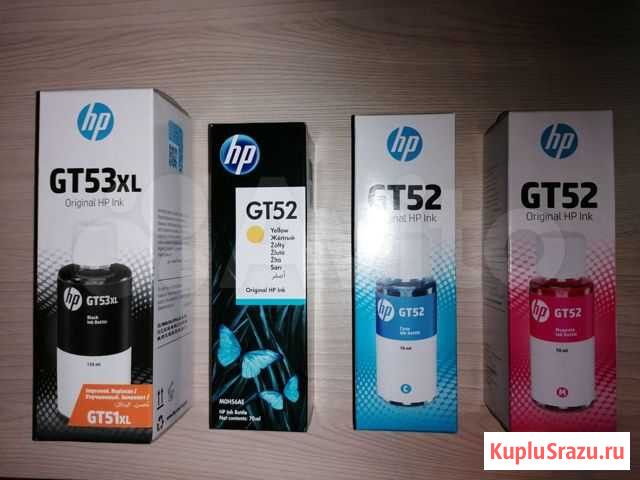 Оригинальные чернила HP GT52, GT53XL Брянск - изображение 1