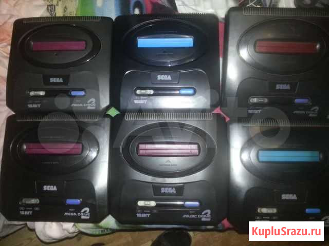 Sega mega drive2 (8 приставок,картриджи) Мурманск - изображение 1