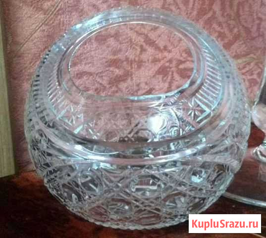 Хрустальная конфетница- корзинка Котлас - изображение 1