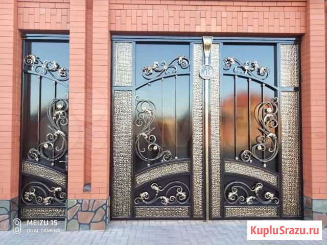 Красивые ворота на заказ N2 Орджоникидзевская - изображение 1