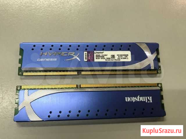 DDR3 8Gb Kingston HyperX Genesis (KHX1600C9D3K2/8G Иркутск - изображение 1