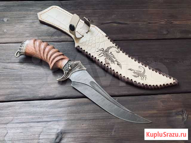 Нож Скорпион Дамасская сталь Сочи - изображение 1
