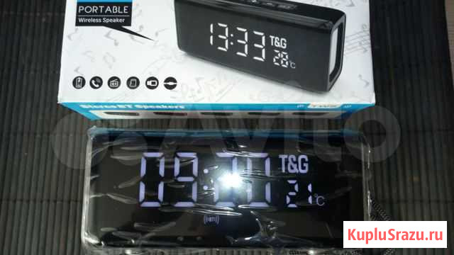 Колонка tg 174 с Bluetooth + часы и термометр Димитровград - изображение 1