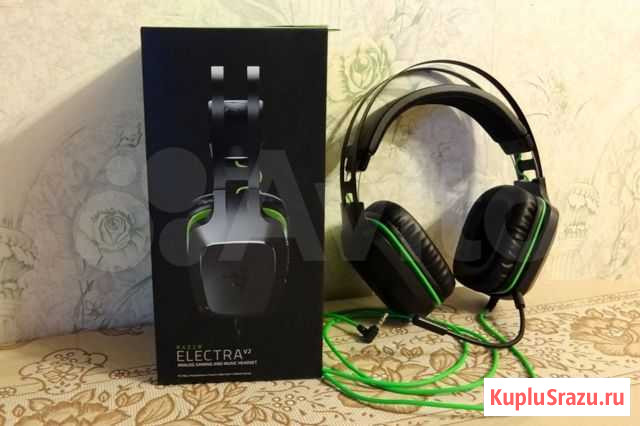 Наушники игровые razer Electra V2, на гарантии Сыктывкар - изображение 1