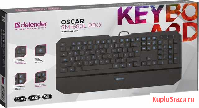 Клавиатура Defender Oscar SM-660L Pro.(Новая) Калининград - изображение 1