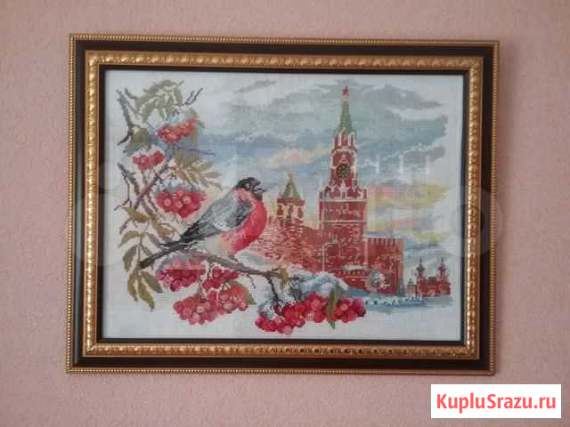 Вышивка крестиком Снегирь Чебоксары - изображение 1