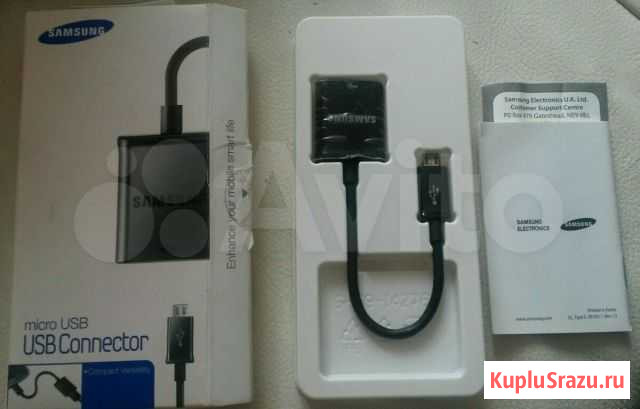 Переходник samsung microUSB USB Connect(оригинал) Екатеринбург - изображение 1