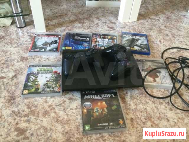 Sony PS3 в хорошем состоянии+2 геймпада 7 игр + ка Елабуга - изображение 1