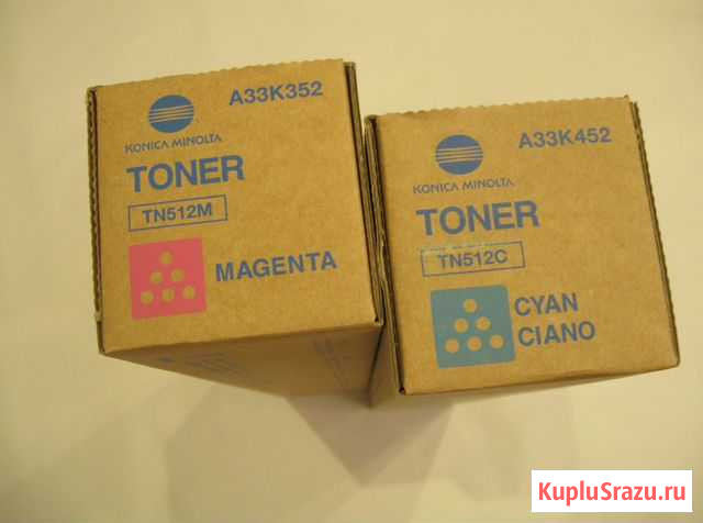 Konica Minolta TN-512C + TN-512M - цена за оба Тюмень - изображение 1