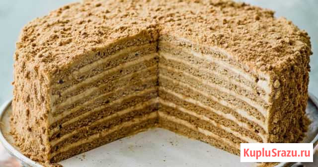 Домашний торт «Медовик» пальчики оближешь Первоуральск - изображение 1