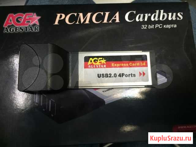 Контроллер ExpressCard/34mm USB2.0 4-ports, AgeSta Одинцово - изображение 1